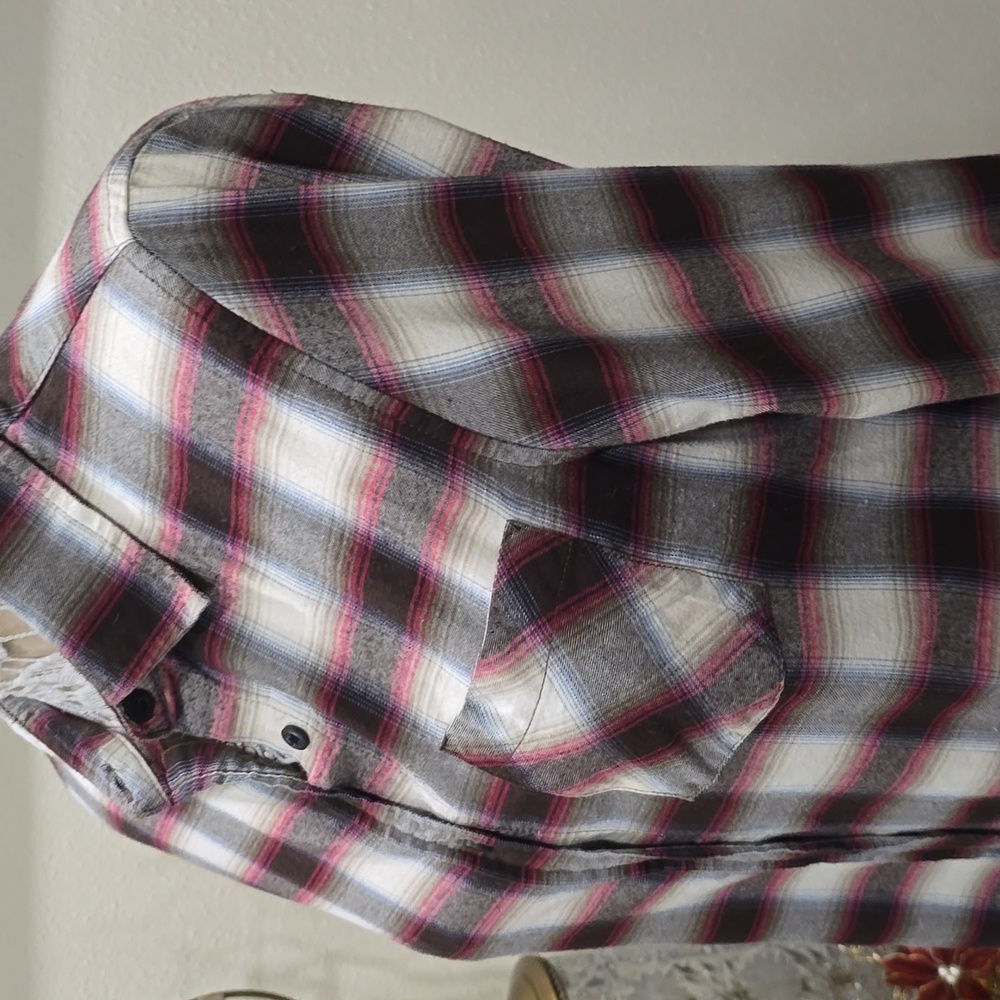 Pendelton Flannel Cotton Button Down Shirt Woolenmills Sz M